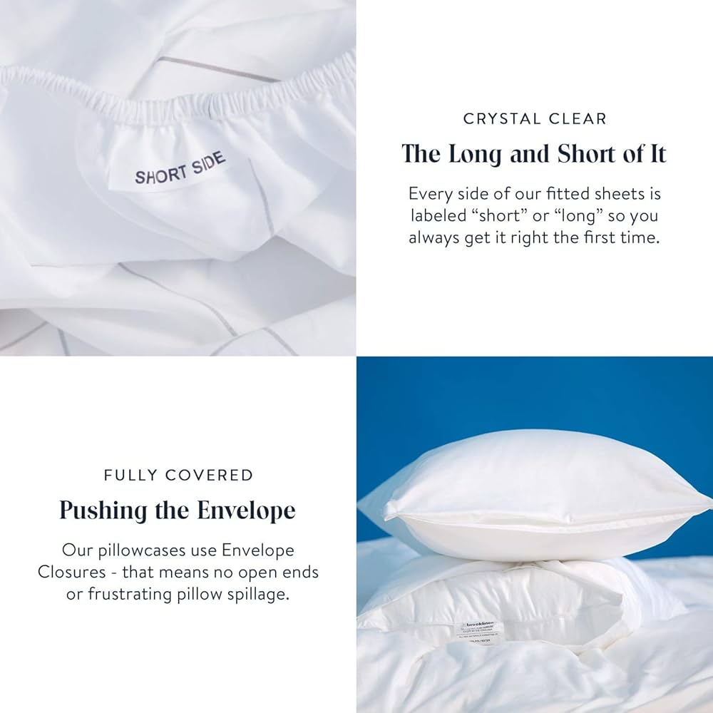 Amazon.com: Brooklinen Luxury Sateen Sheet Set - 7 Piece 100